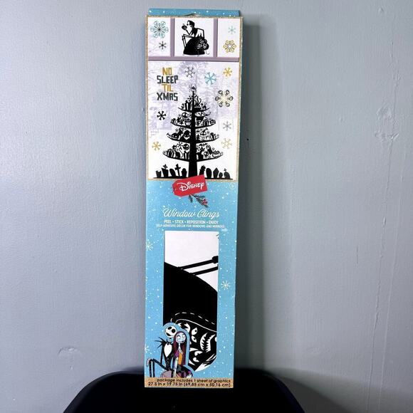 Disney The Nightmare Before Christmas No Sleep Til Xmas Window Clings 1 Sheet - Picture 1 of 12
